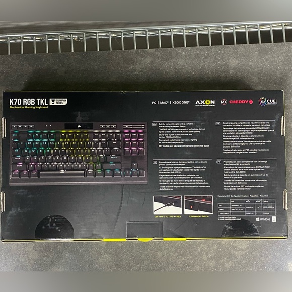 Corsair - K70 RGB TKL Champion Series Mechanical Gaming Keyboard - Picture 3 of 3